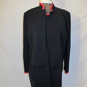 Drapers and Damons Petites black and red dress with jacket  18P